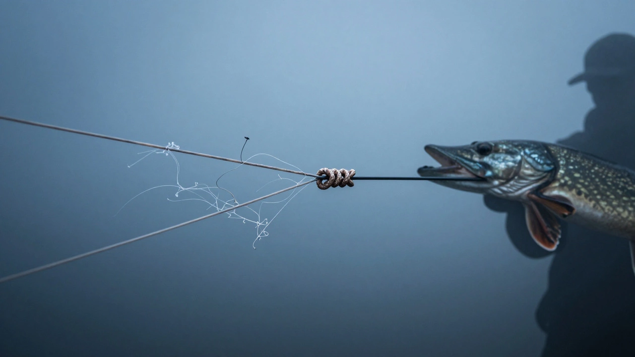 Сравнение: развязавшийся узел слева и надежный узел Гриннер справа.