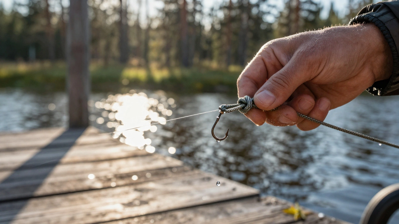 Какие узлы используются для вязки петель в рыболовных снастях