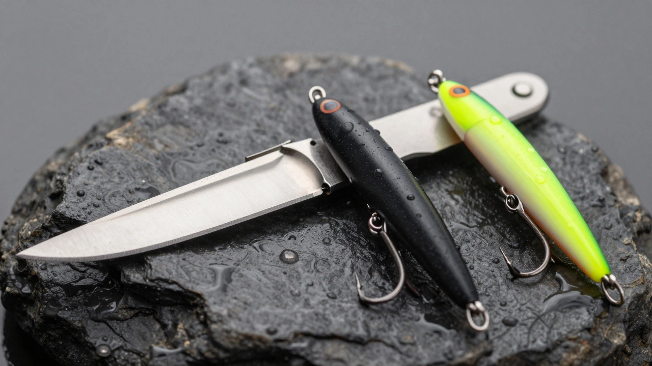 Крупный план разноцветных рыболовных крючков