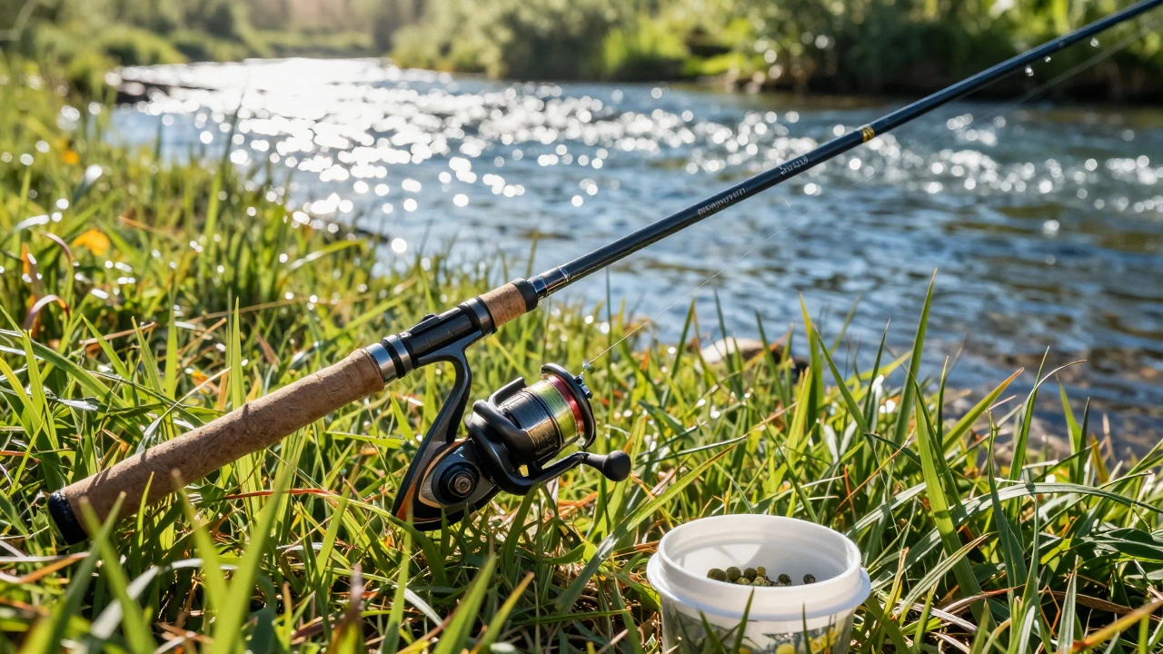 Современная оснастка для фидерной ловли на берегу чистого и здорового водоема